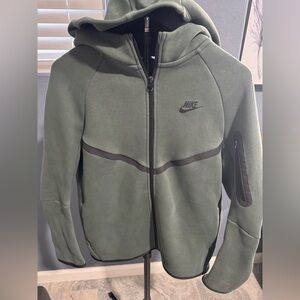 Nike Kids Olive Hoodie with Black Accents -Unisex